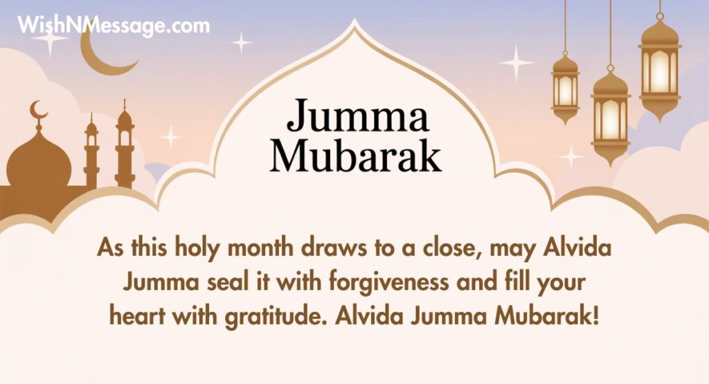 Alvida Jumma Mubarak Wishes