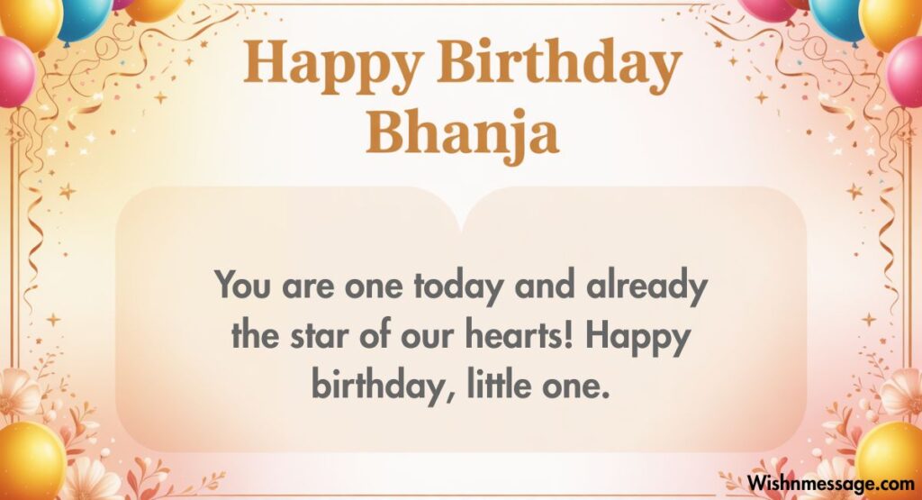Birthday Wishes for Bhanja by Age