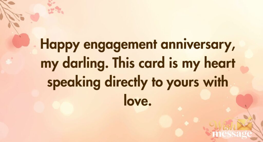 Engagement Anniversary Wishes for Husband for Greeting Cards