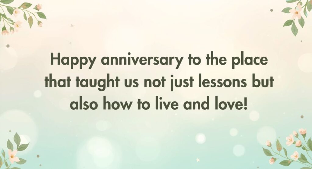 Heart Touching Wishes For School Anniversary