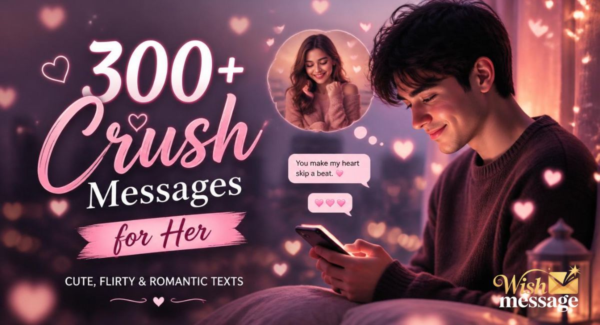 300+ Crush Messages for Her: Cute, Flirty & Romantic Texts