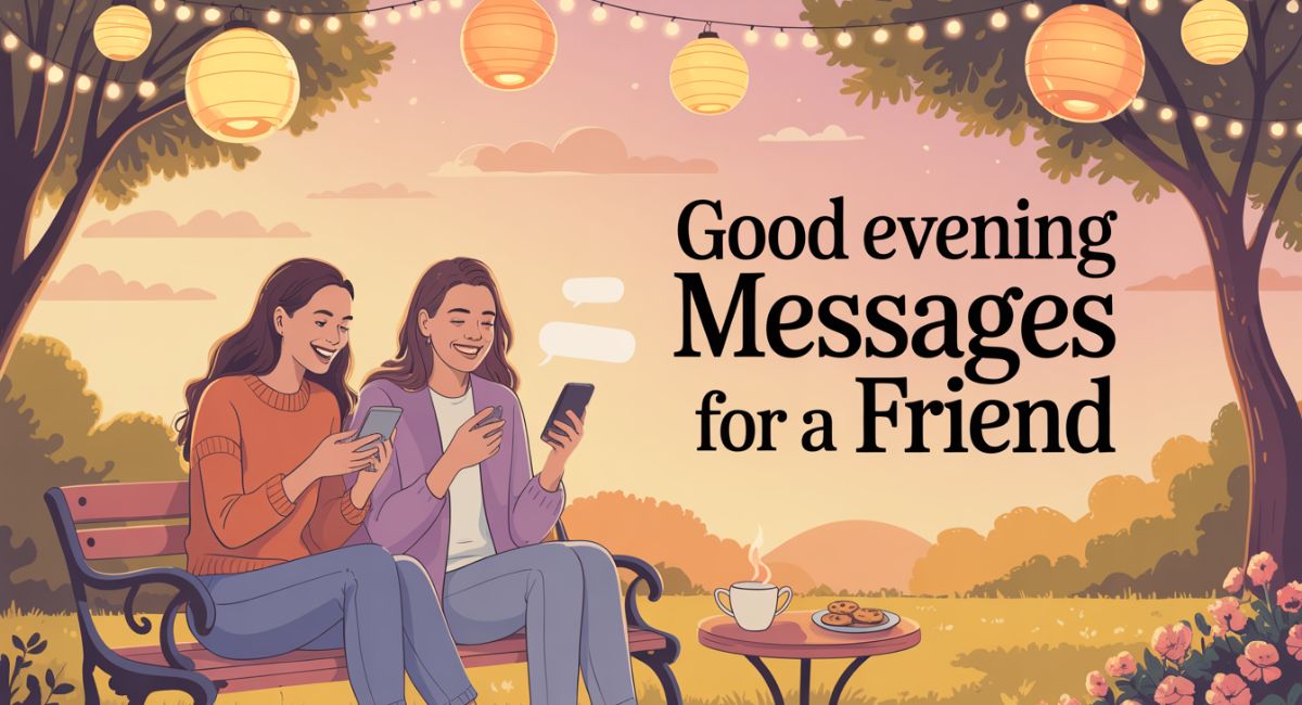 300+ Heartwarming Good Evening Messages to a Friend to Uplift Mood