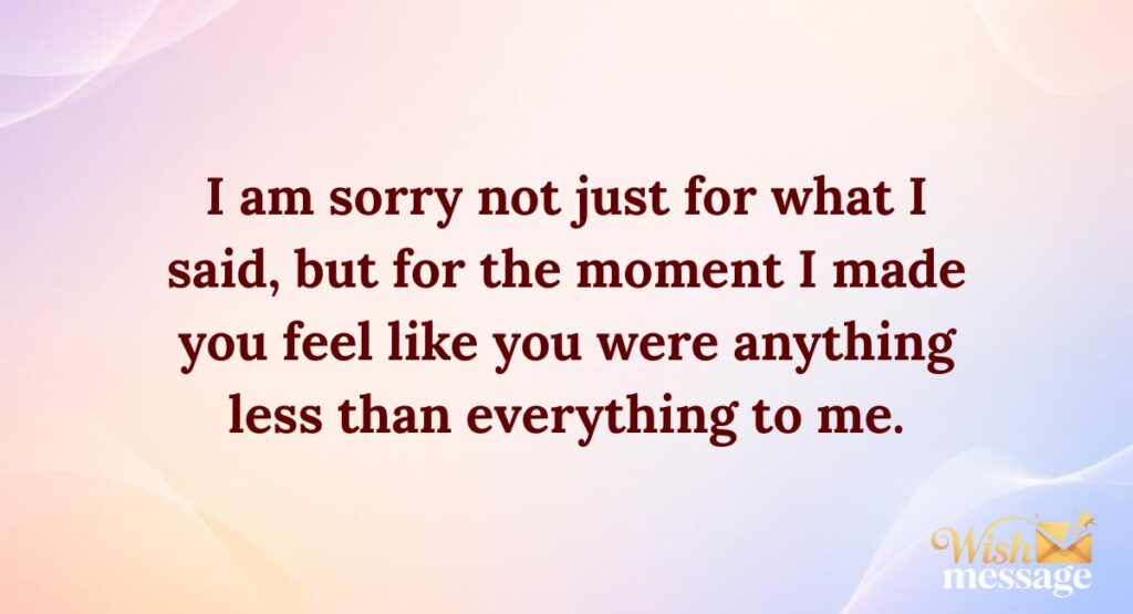 Apology Love Messages for Her