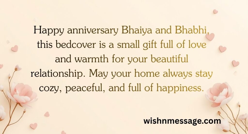 Bedcovers as a Gift for Bhaiya Bhabhi on Shaadi ki Salgirah