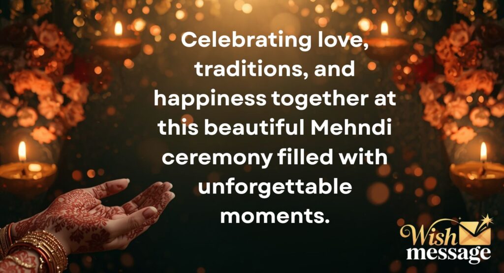 Captions for Mehndi Ceremony and Function