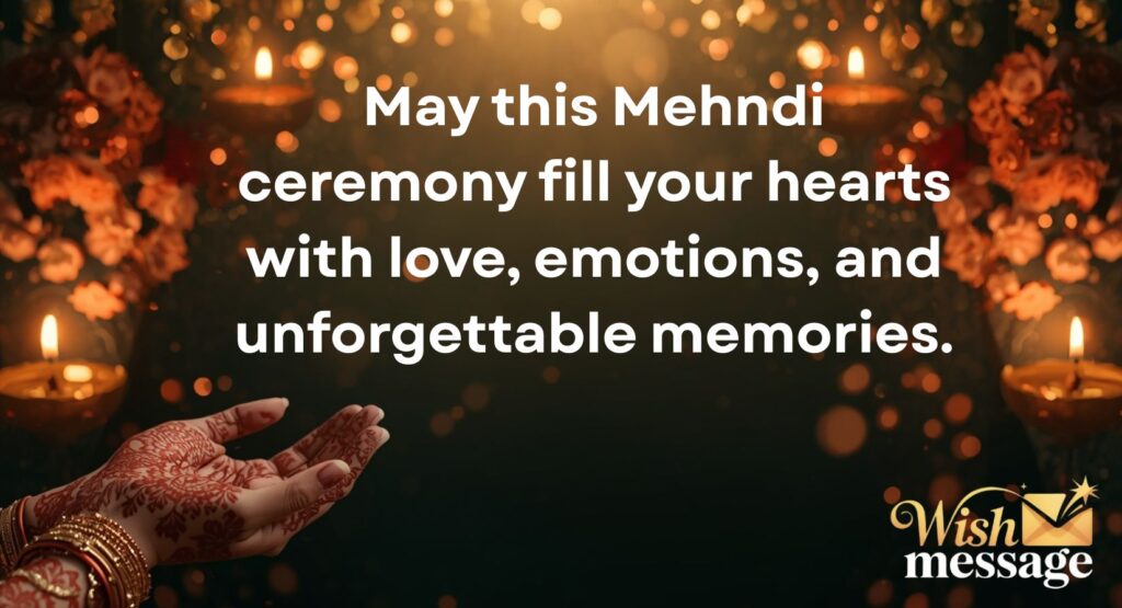 Emotional Mehndi Wishes and Blessing Messages
