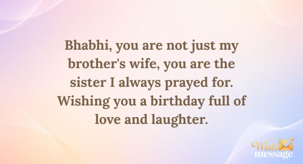 Heart Touching Birthday Wishes for Bhabhi