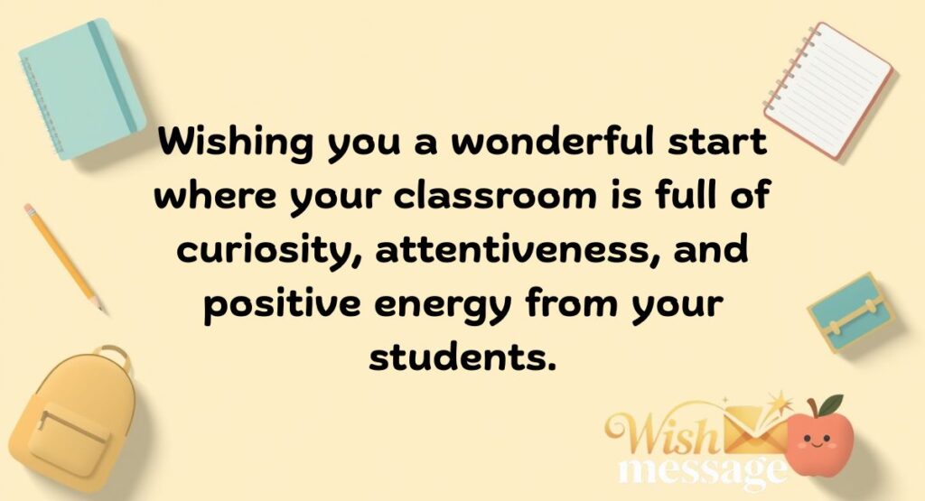 Personalized First Day of School Wishes for Teachers