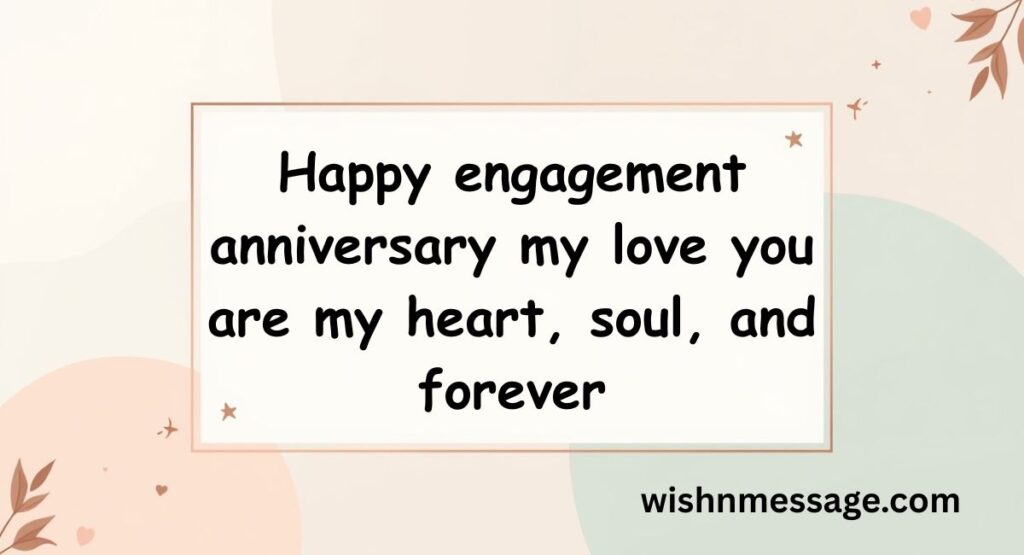 Happy Engagement Anniversary Card For Husband