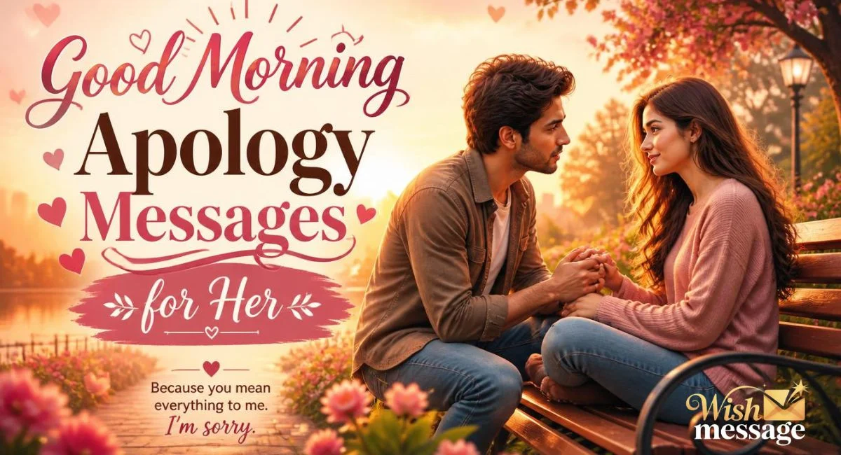 120+ Good Morning Apology Messages for Her | Romantic Sorry Texts