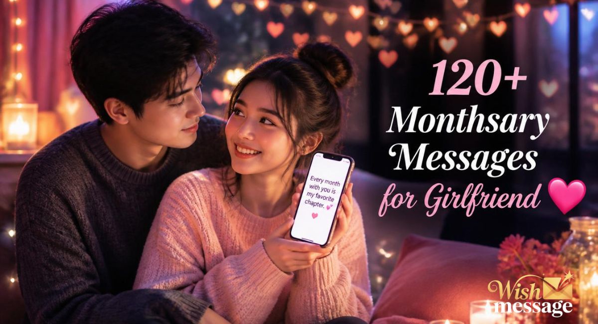 120+ Monthsary Messages for Girlfriend (Romantic, Sweet & Heartfelt)