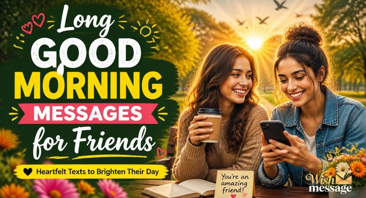 170+ Heartfelt Long Good Morning Messages for Friends