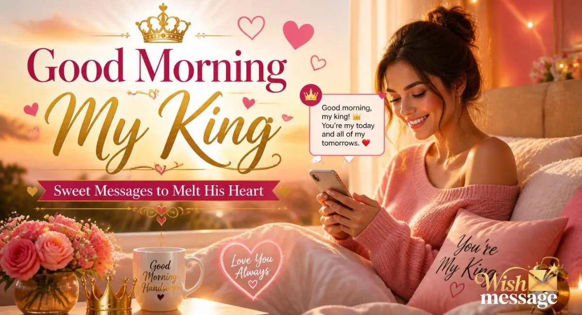 260+ Good Morning My King Messages to Melt His Heart