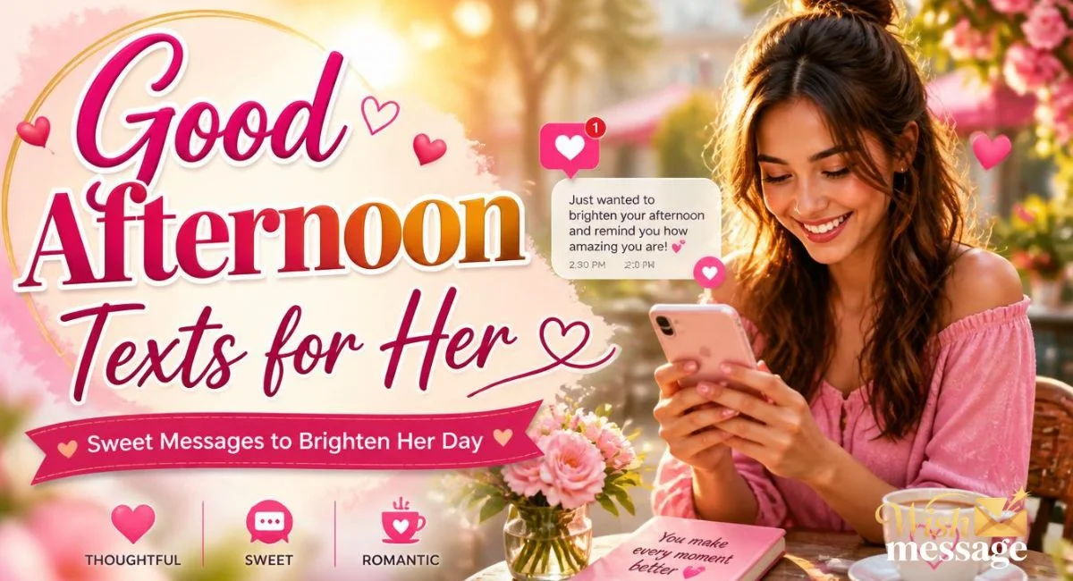 275+ Good Afternoon Texts for Her | Sweet Romantic Messages