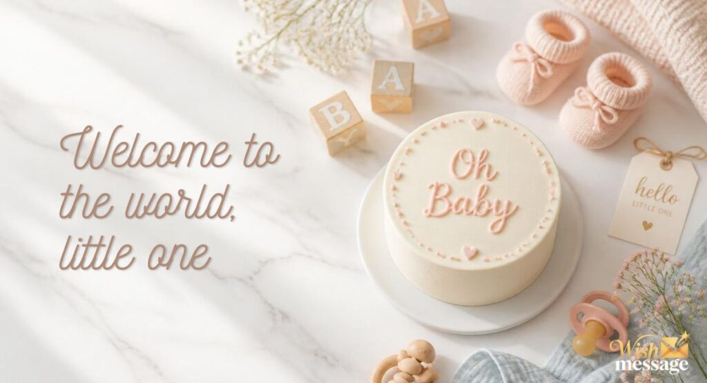 Cute Baby Shower Cake Messages