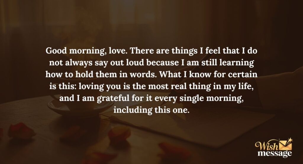 Emotional Good Morning Letters
