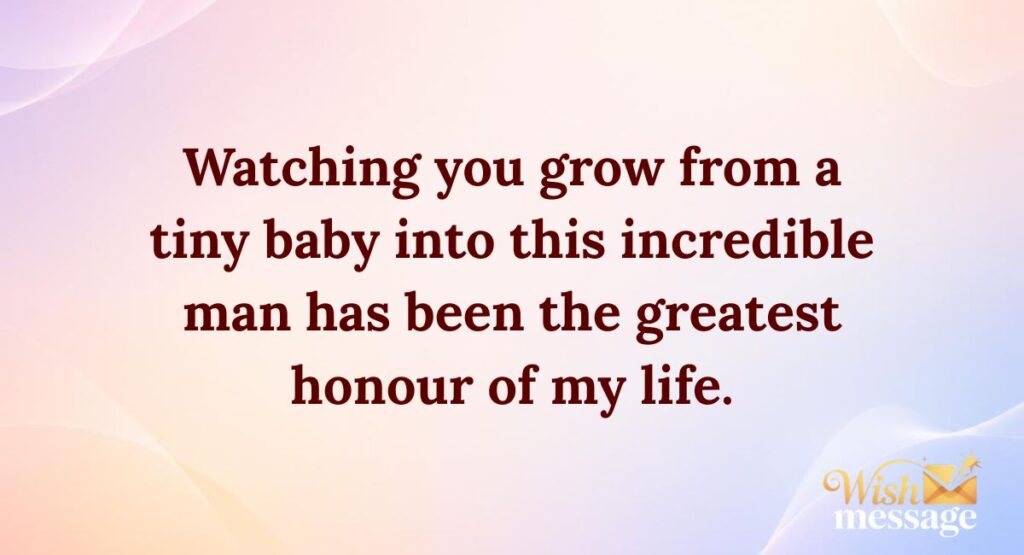 Heartfelt 21st Birthday Messages for Son from Mother