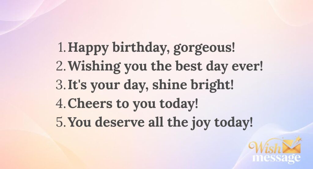 Short Birthday Messages to Her (Quick & Sweet)