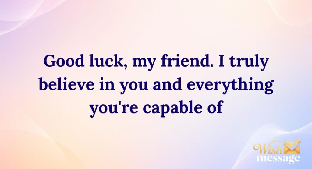 Best of Luck Messages by Relationship