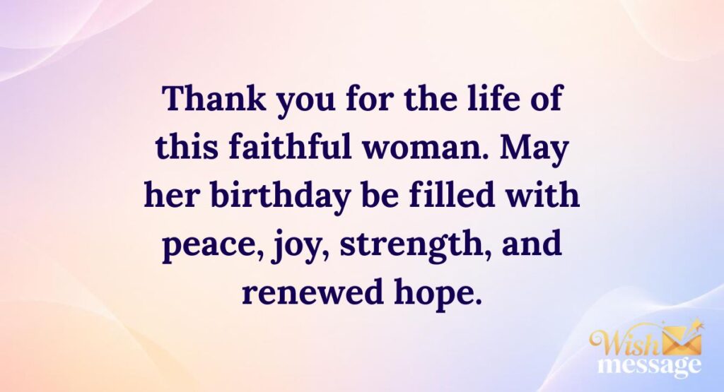 Birthday Prayers for a Pastor's Wife