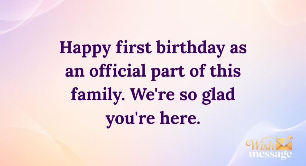 For a New Son-in-Law