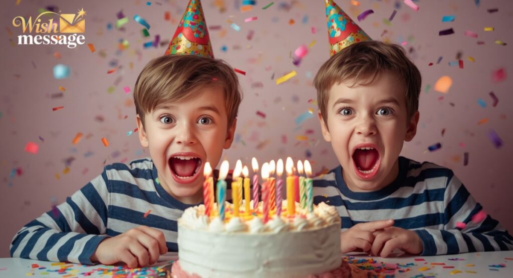 Funny Birthday Wishes for Twin Brothers