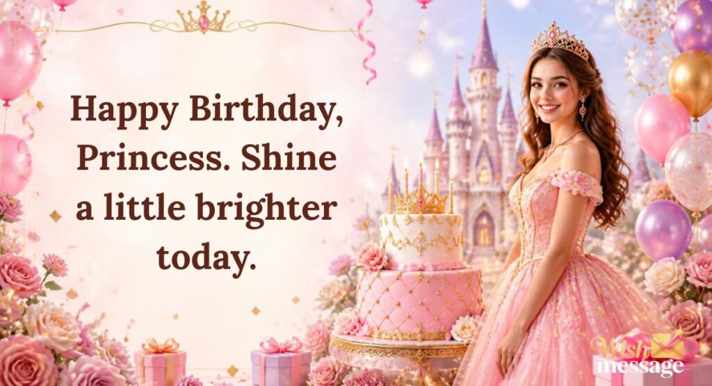 Short & Sweet Happy Birthday Princess Wishes
