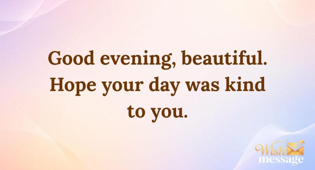 Good Evening Messages for Her