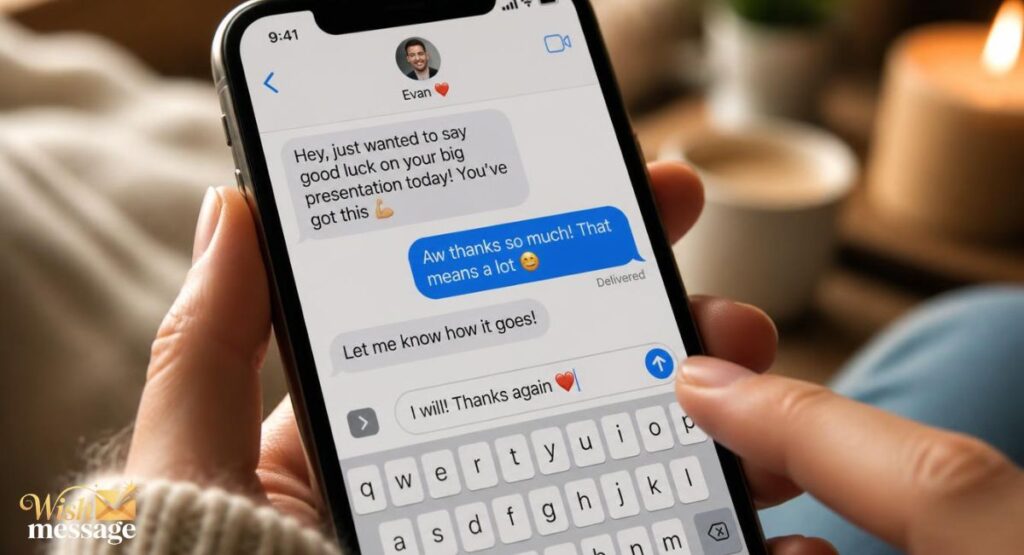 Short happy Friday my love text message shown on phone screen