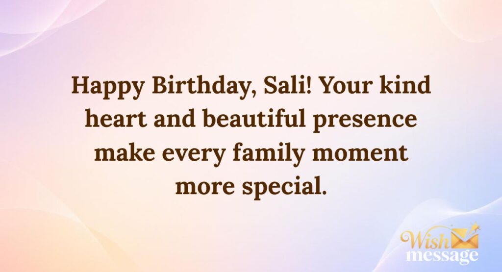 Heartfelt Messages for Sali