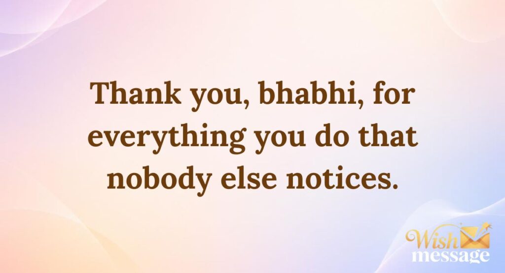 Thank You & Gratitude Quotes for Bhabhi