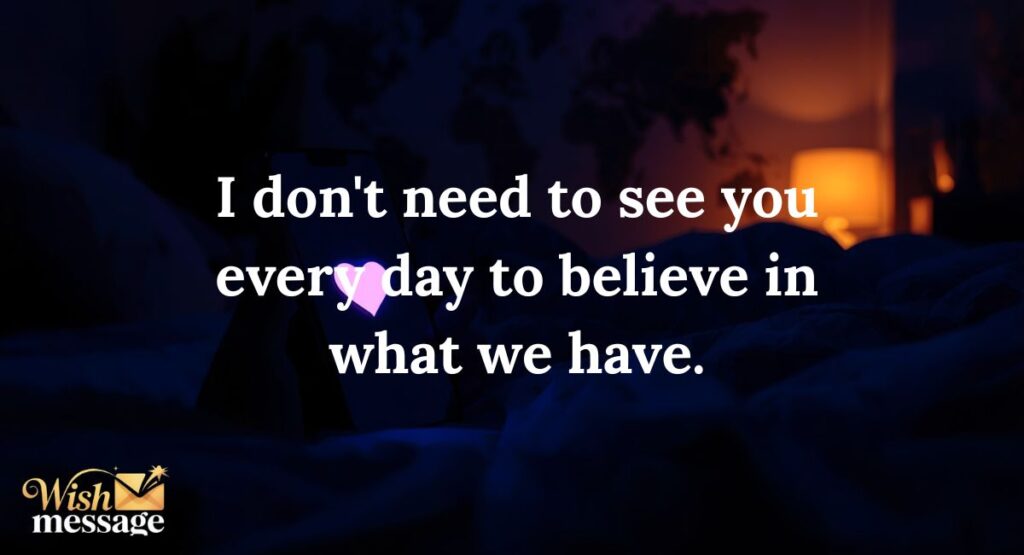 Trust Messages for Long-Distance Relationships